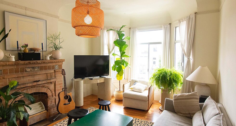 Dekorativ eingerichtete Zweitwohnung